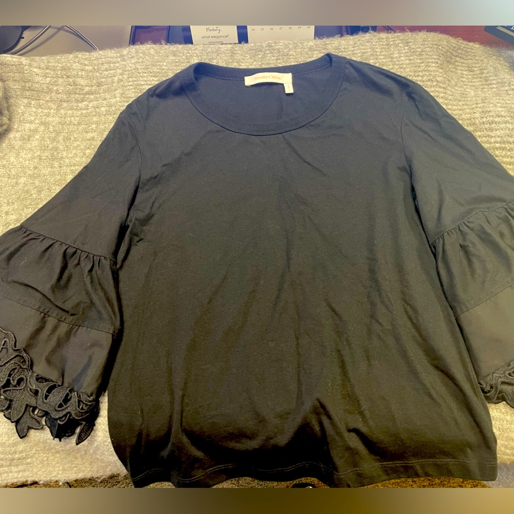 See by Chloe black top size Small